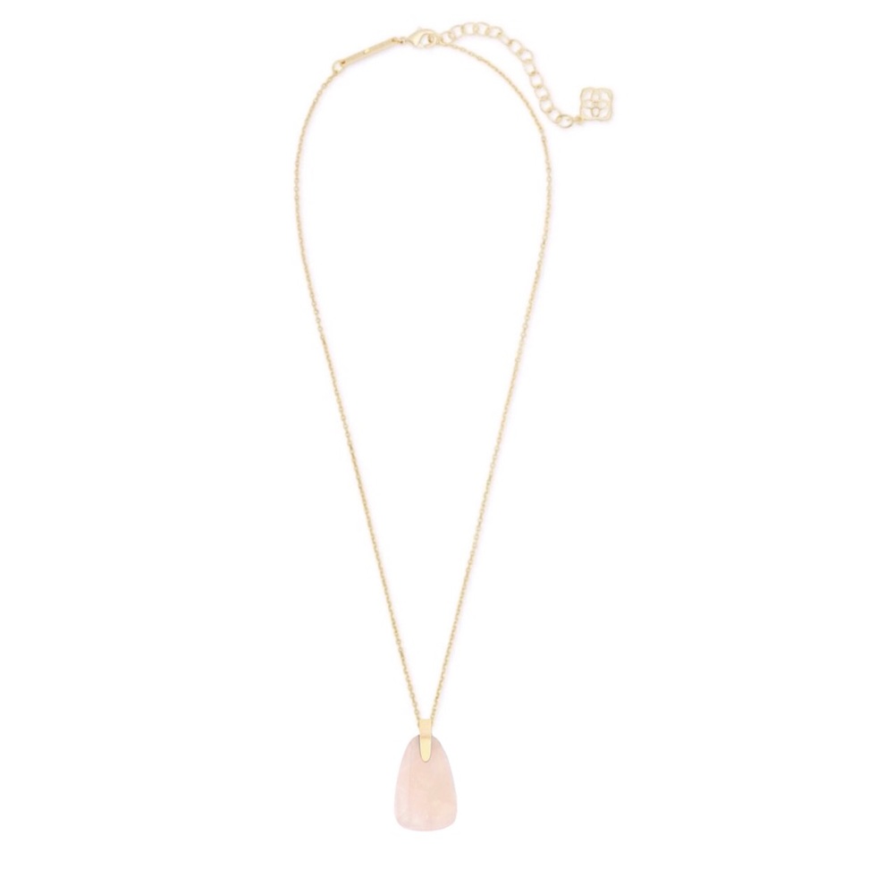 KENDRA SCOTT • Rose Quartz Maeve Necklace - Picture 3 of 5